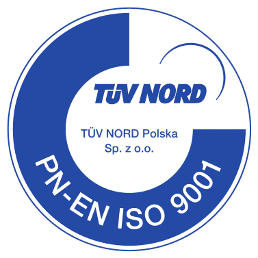 PN EN ISO 9001 blue